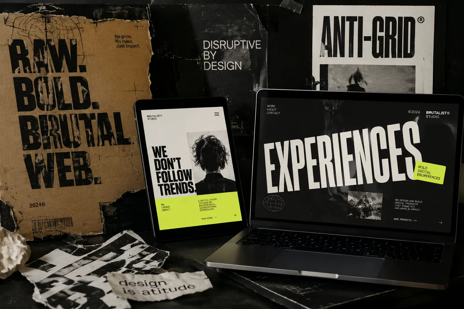 Web Design Trends Shift Toward Tactile Brutalism